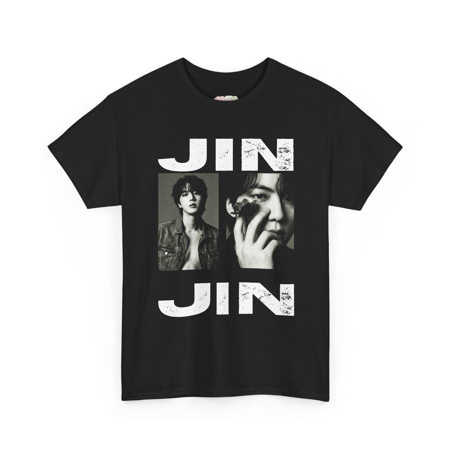 JIN Photo Collage T-Shirt | K-Pop Idol Portrait Tee; BTS Shirt