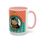 Kawaii Princess Girl Illustration Mug | Accent Coffee Mug 11oz 15oz