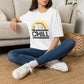 Chill Snoopy Retro Rainbow T-Shirt