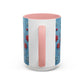 Santa Snowflake Pattern Mug | Accent Coffee Mug