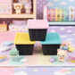 Kawaii Mini Bins | Desk Organizer, Storage Box (3.5 x 2.5 in)