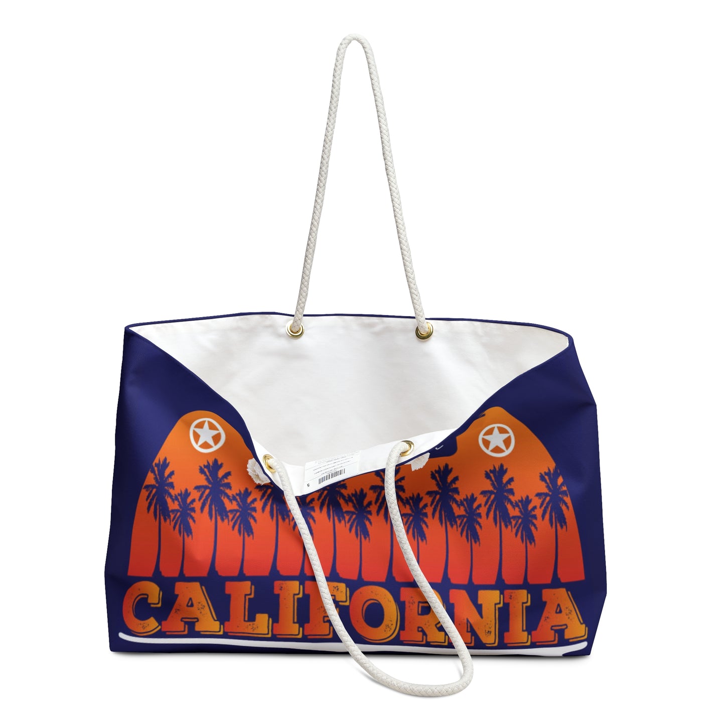 California Surfing Paradise Weekender Bag – Pacific Coast Palm Tree Travel Tote