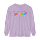 Loud and Proud! Rainbow print Long Sleeve T-Shirt | LGBTQ pride, colorful text