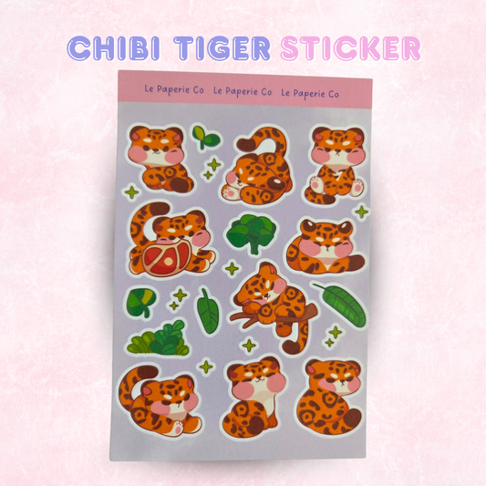 Chibi Tiger Sticker | 4 x 6 inches