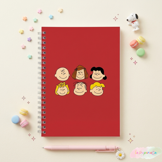Cute Peanuts Gang Notebook | A5 (5.82 x 8.26 in)