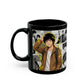 Death Note-Style Manga Panel Black Mug — 'Touta Matsuda' Anime Coffee Cup (11oz/15oz)