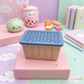 Kawaii Mini Bins | Desk Organizer, Storage Box (3.5 x 2.5 in)