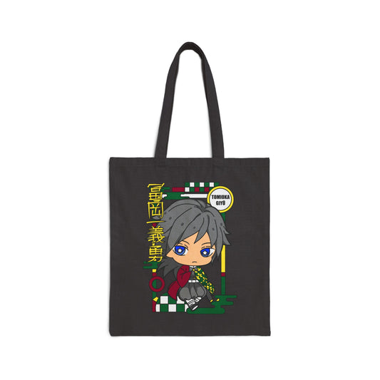 Giyu Chibi Canvas Tote Bag | Demon Slayer Inspired Canvas Tote Bag