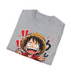 Luffy Graphic T-Shirt | Chibi Straw Hat Pirate Anime Tee| Le Paperie Co