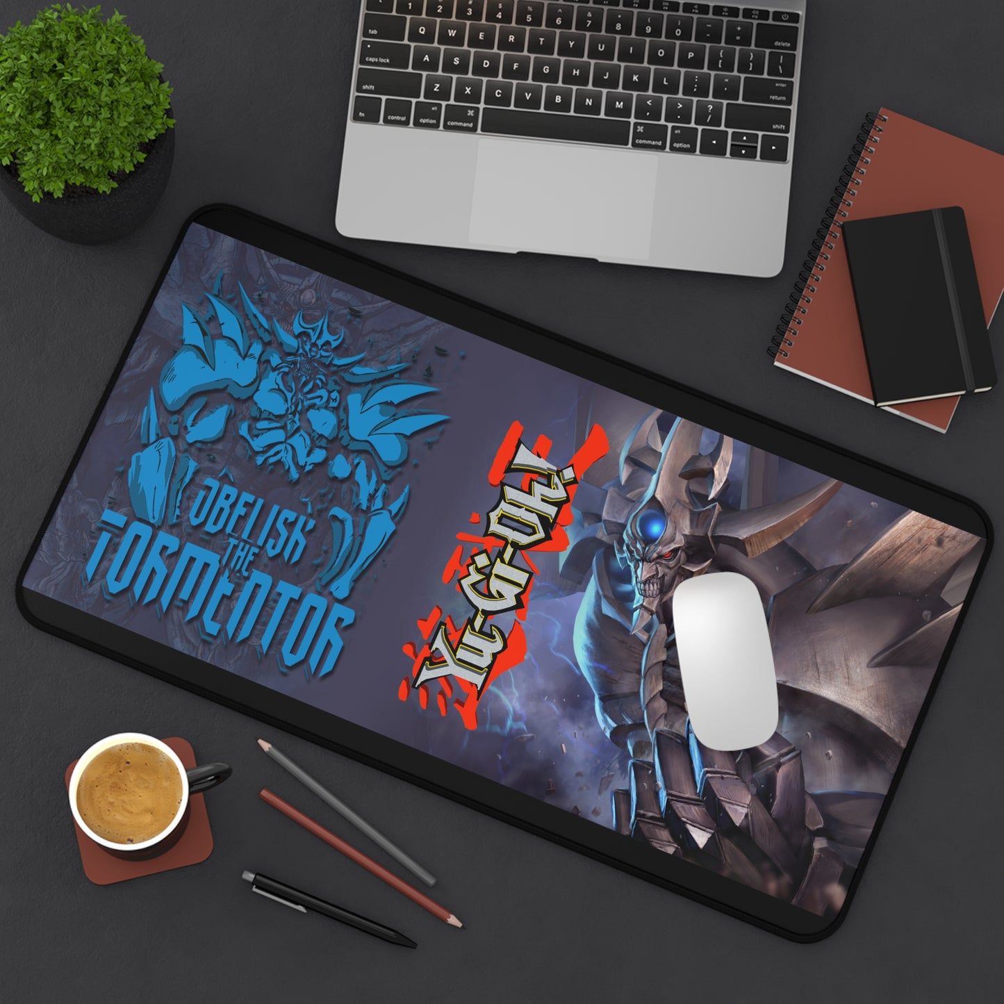 Gaming Desk Mat | Frostlord Warlord Battle Design with 'Obelisk the Tormentor' Artwork