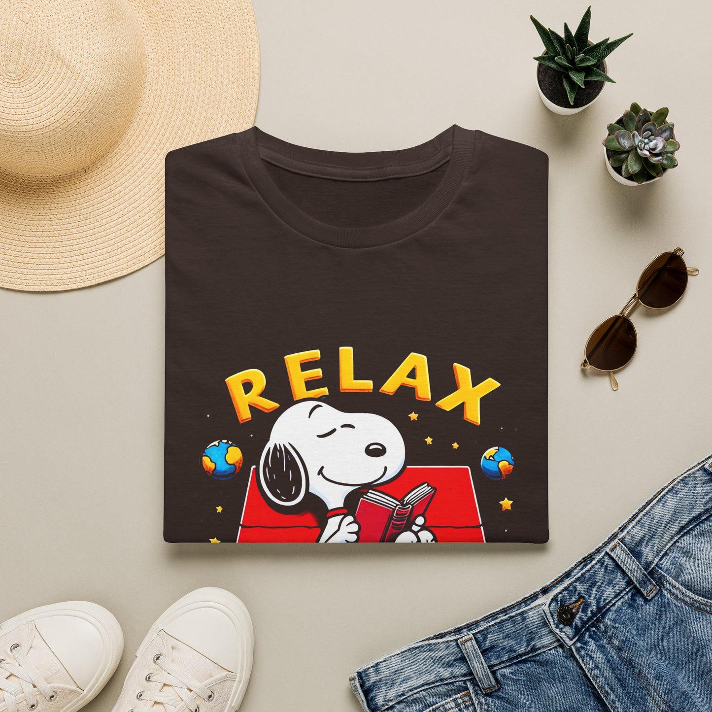 Relax Snoopy T-Shirt — Vintage Peanuts Graphic Tee