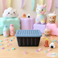 Kawaii Mini Bins | Desk Organizer, Storage Box (3.5 x 2.5 in)