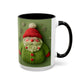 Green Knit Santa Mug | Accent Coffee Mug