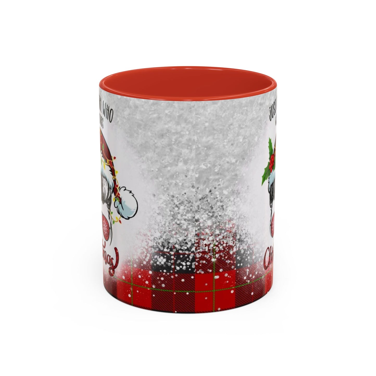 Just a Girl Who Loves Christmas Skull Mug | Accent Coffee Mug 11oz/15oz