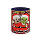 Grinch and Mouse Santa Mug | Accent Coffee Mug 11oz 15oz