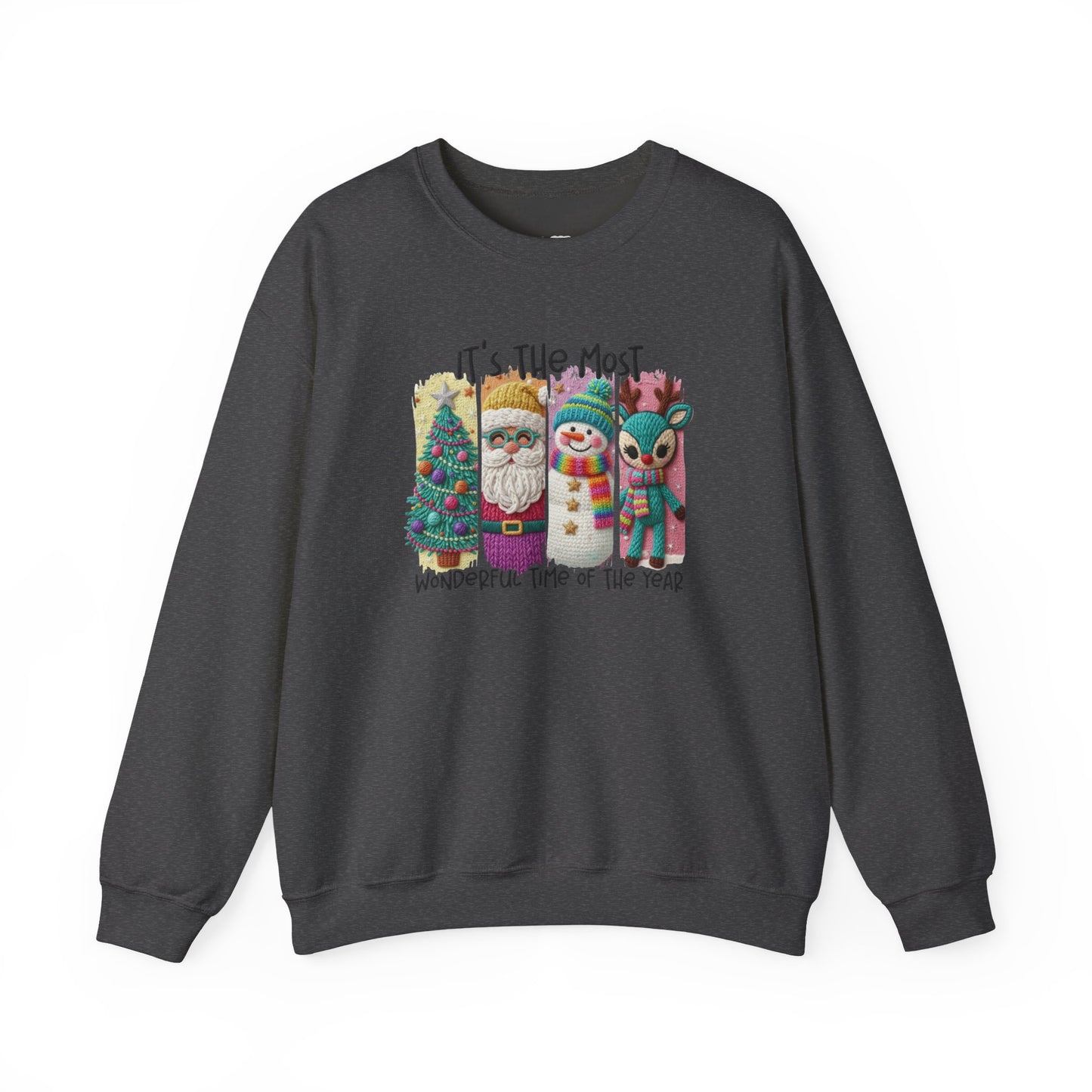 Whimsical Christmas Characters Tee | Santa Snowman Reindeer Holiday Shirt