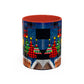 Plaid Christmas Trees Heart Mug | Accent Coffee Mug