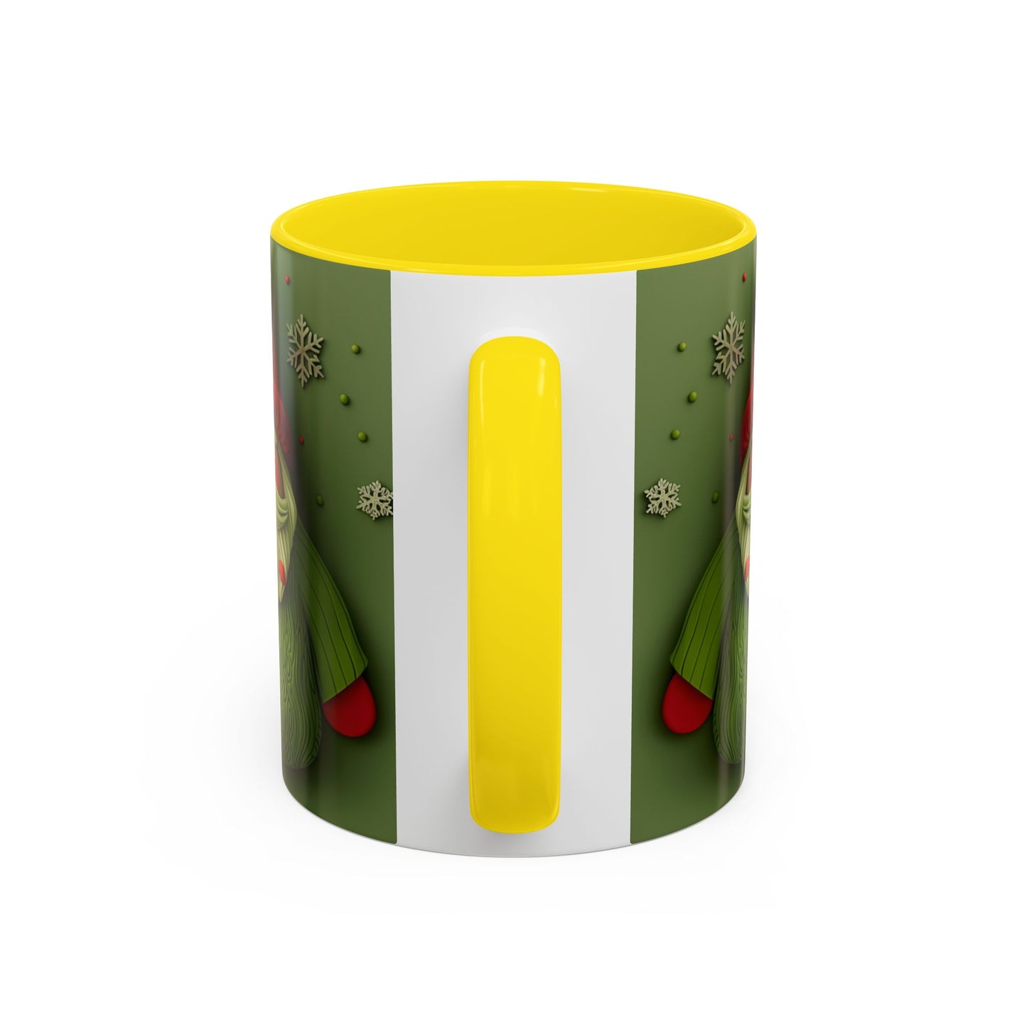 Green Knit Santa Mug | Accent Coffee Mug