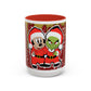 Grinch and Mouse Santa Mug | Accent Coffee Mug 11oz 15oz