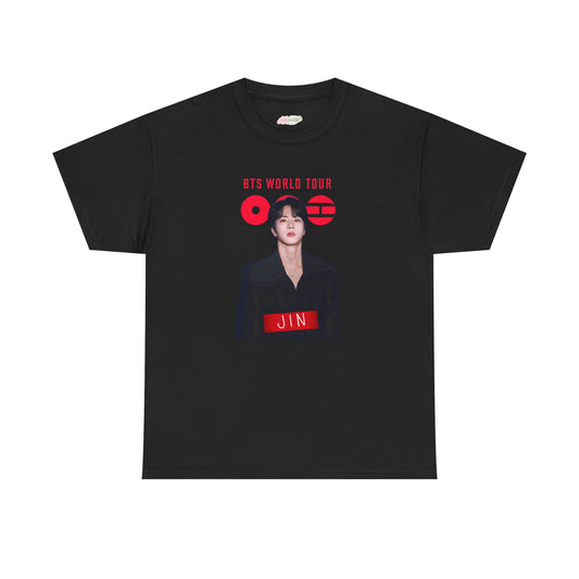 BTS World Tour Jin Photo Tee | K-Pop Band Shirt