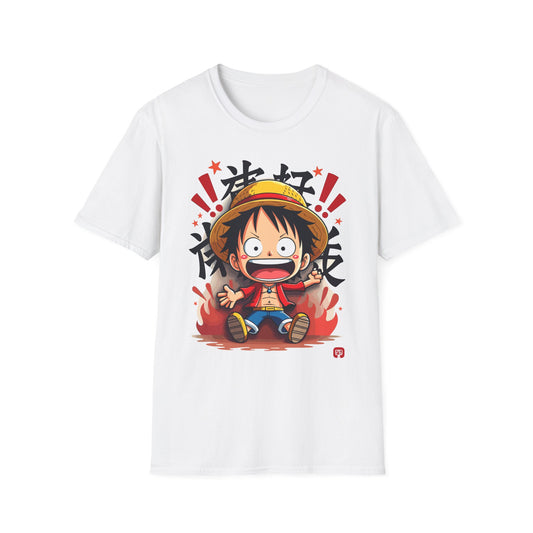 Anime Straw Hat Crew Tee | Cute Chibi Luffy Design Shirt |le Paperie Co