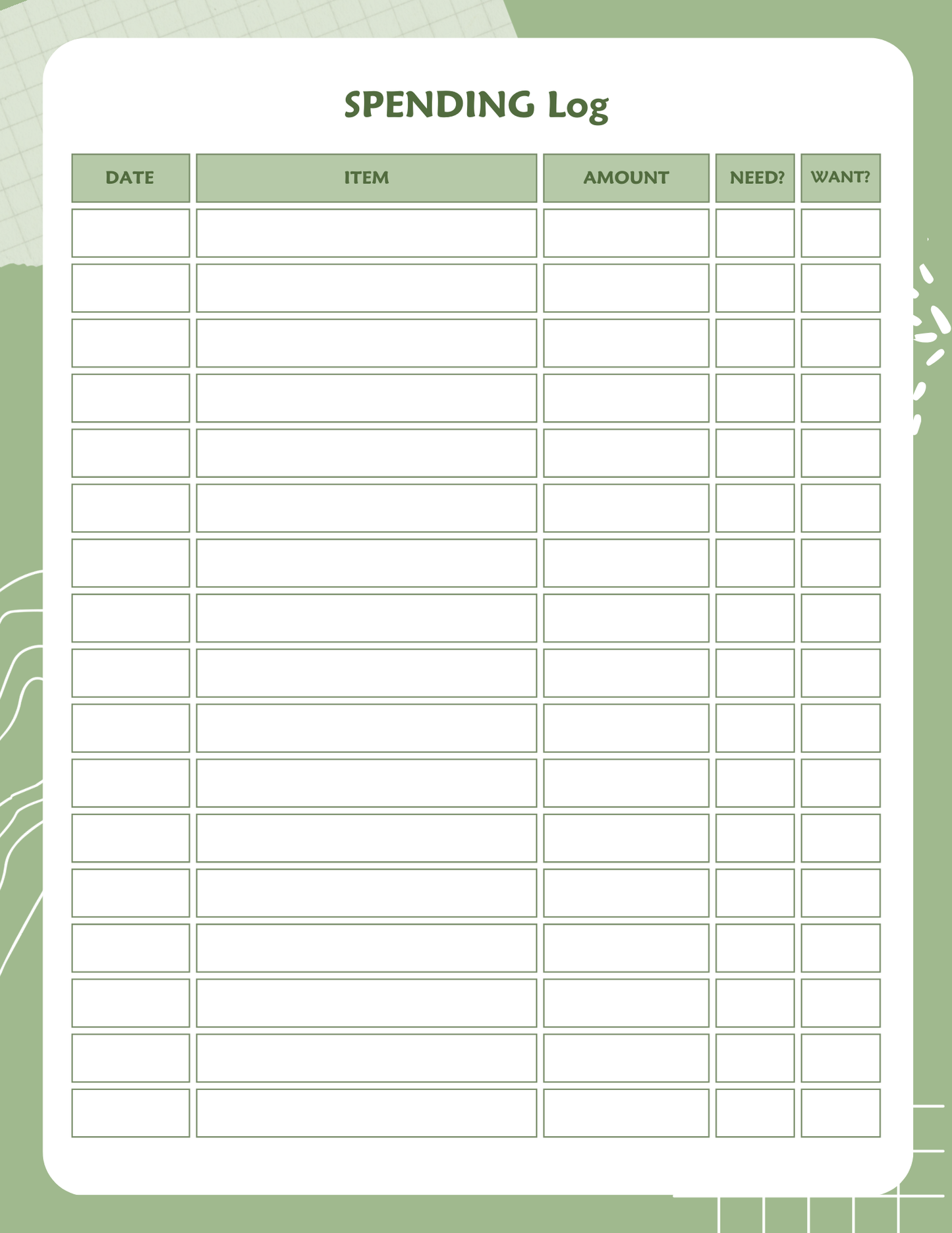 Healthy Living Planner | Digital Download