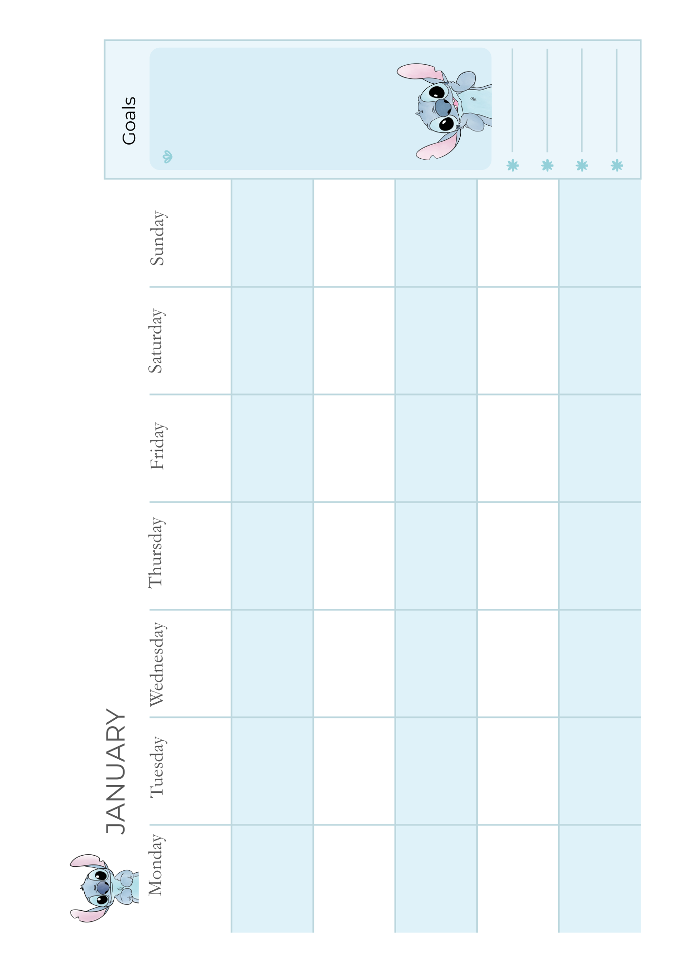 Stitch Inspired 2026 Planner | Digital Download