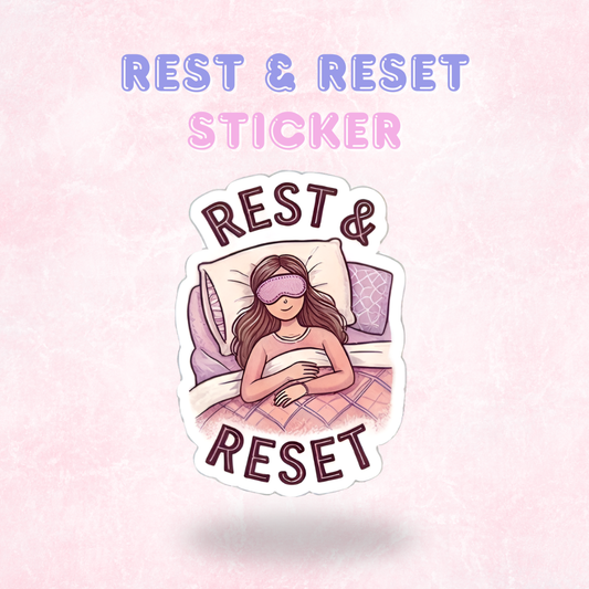 Rest & Reset | Laminated Sticker/Decal