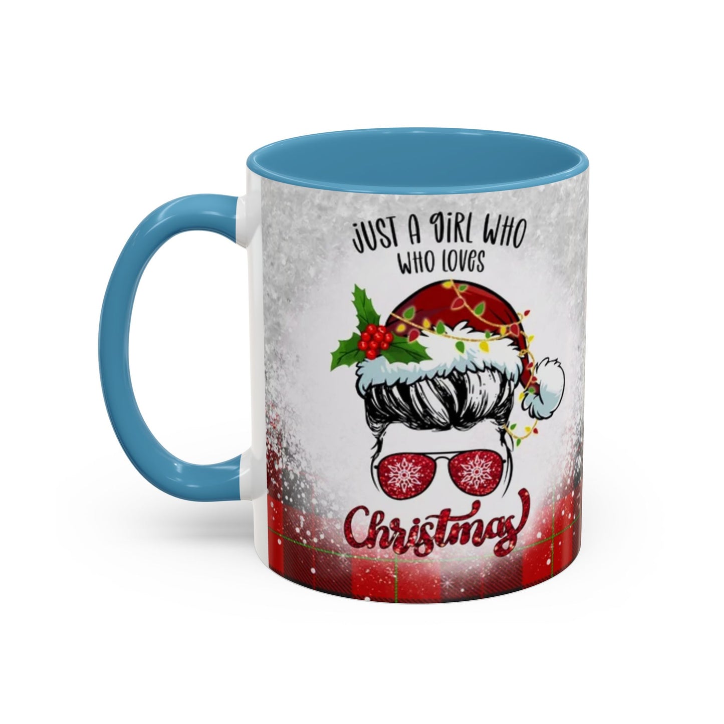 Just a Girl Who Loves Christmas Skull Mug | Accent Coffee Mug 11oz/15oz