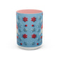 Santa Snowflake Pattern Mug | Accent Coffee Mug