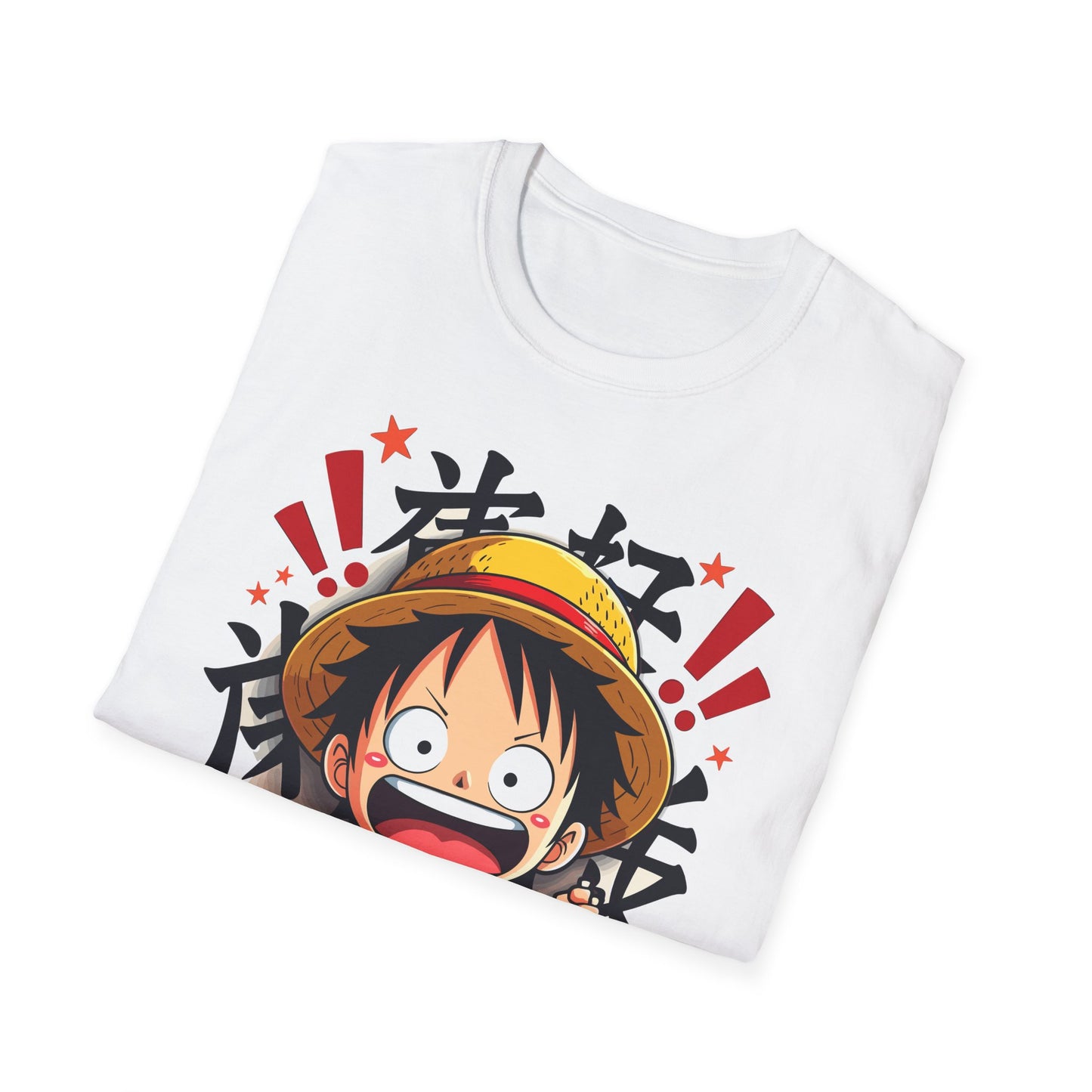 Anime Straw Hat Crew Tee | Cute Chibi Luffy Design Shirt |le Paperie Co