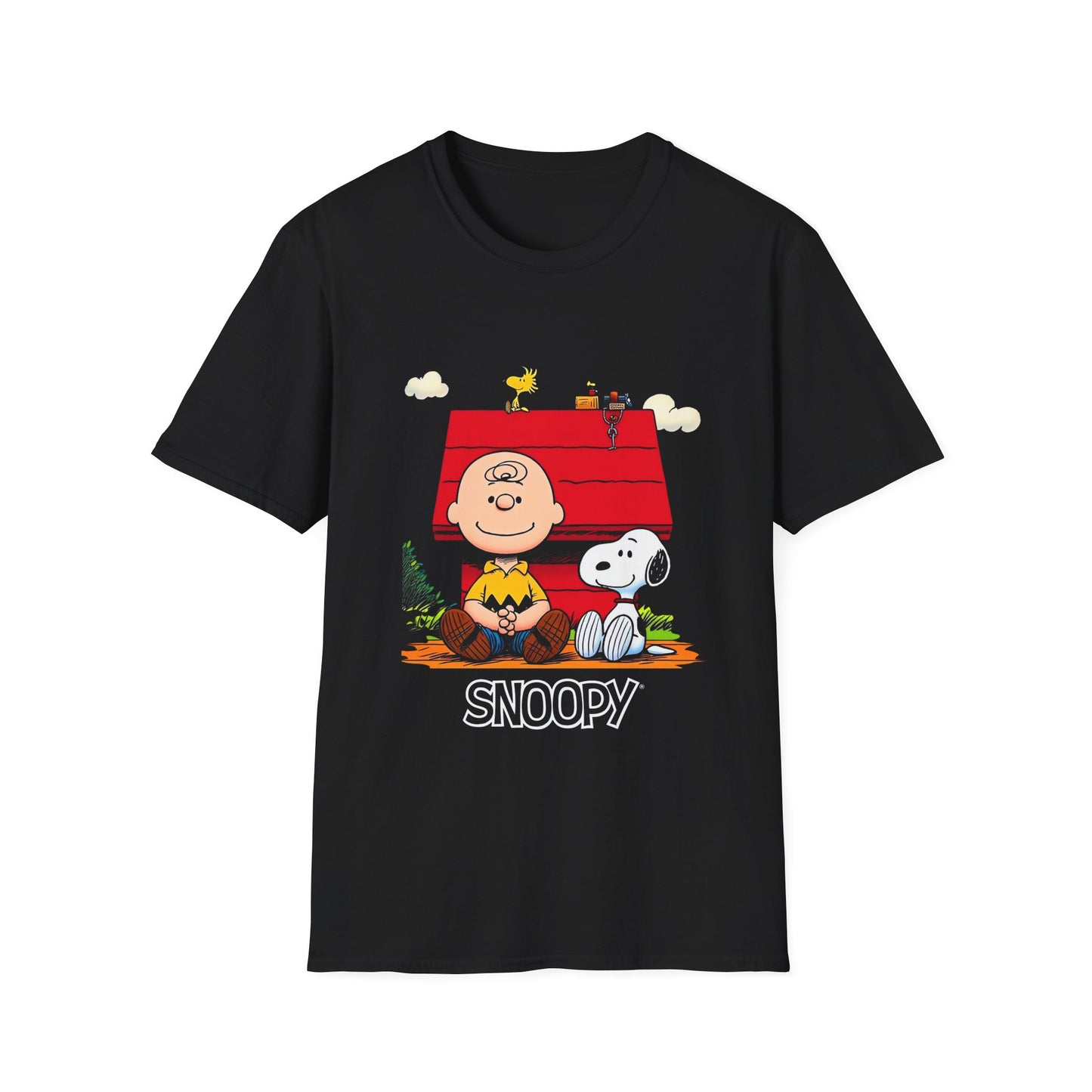 Charlie Brown & Snoopy Comic Tee — Peanuts Doghouse Graphic T-Shirt