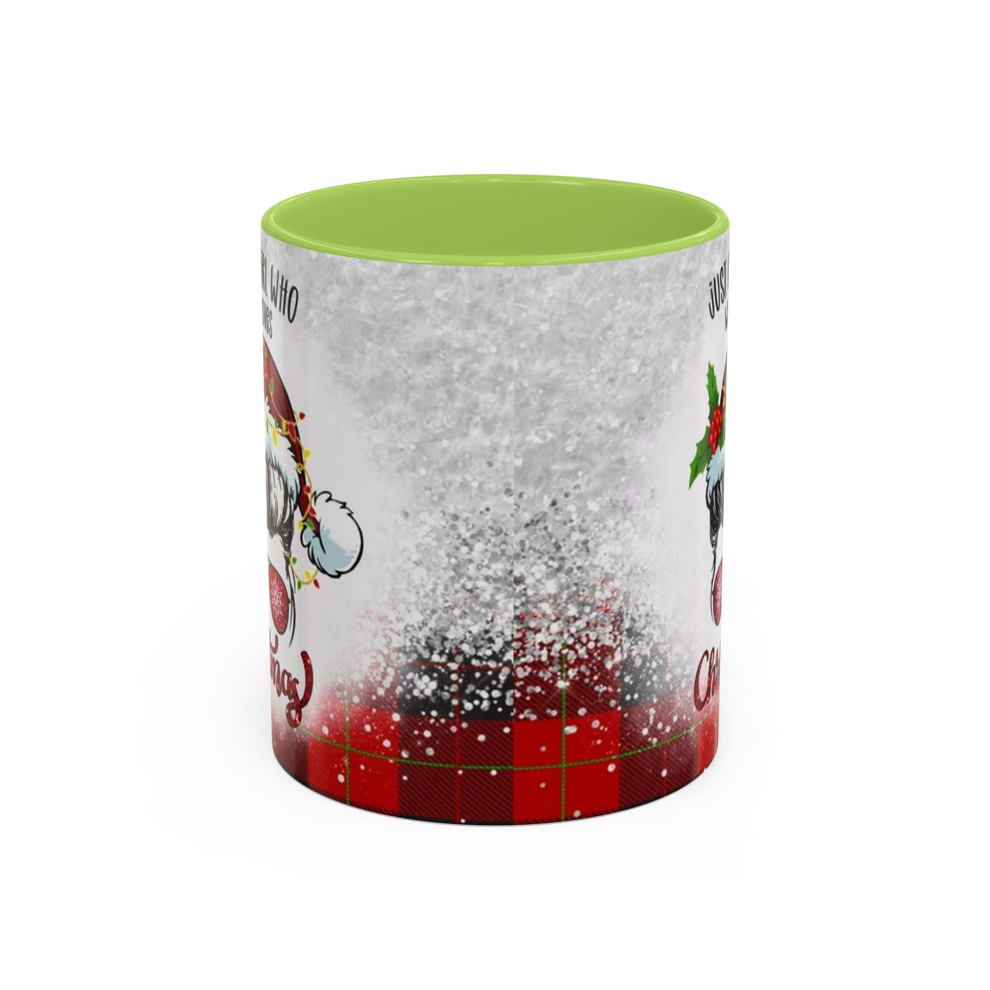 Just a Girl Who Loves Christmas Skull Mug | Accent Coffee Mug 11oz/15oz
