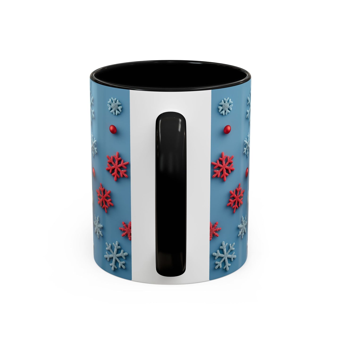 Santa Snowflake Pattern Mug | Accent Coffee Mug