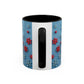 Santa Snowflake Pattern Mug | Accent Coffee Mug