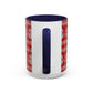 Snowman Knit Pattern Accent Mug | Christmas Holiday Coffee Cup