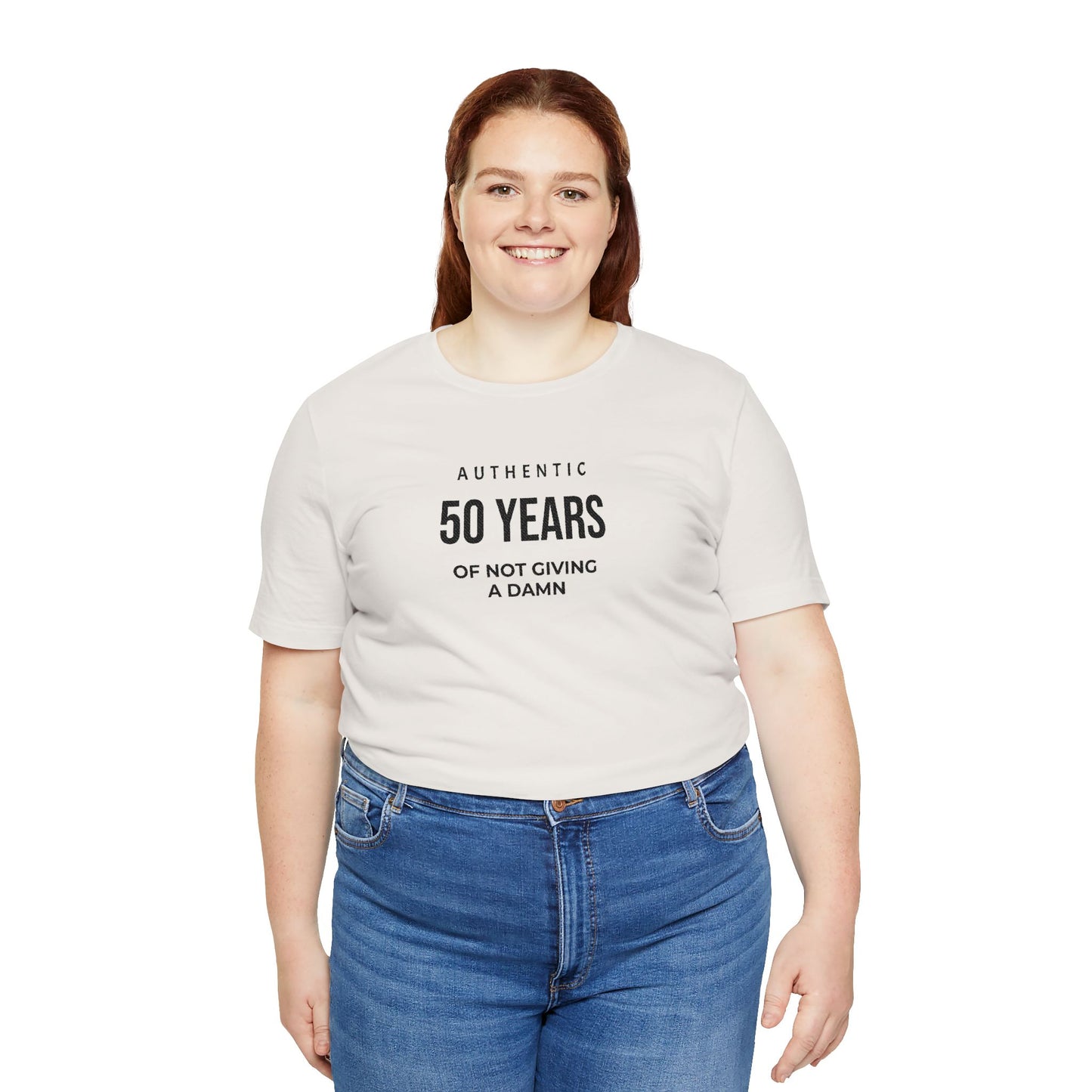 Customized Authentic 50 Years Of Not Giving A Damn T-Shirt | 50th Birthday Tee