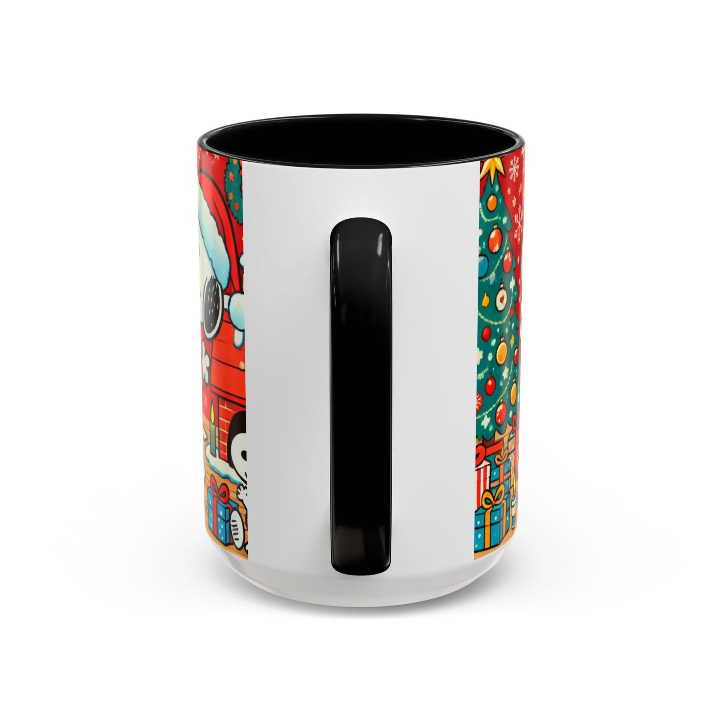 Yellow Santa Holiday Mug | Christmas Accent Coffee Mug (11,15oz)