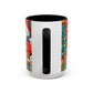 Yellow Santa Holiday Mug | Christmas Accent Coffee Mug (11,15oz)
