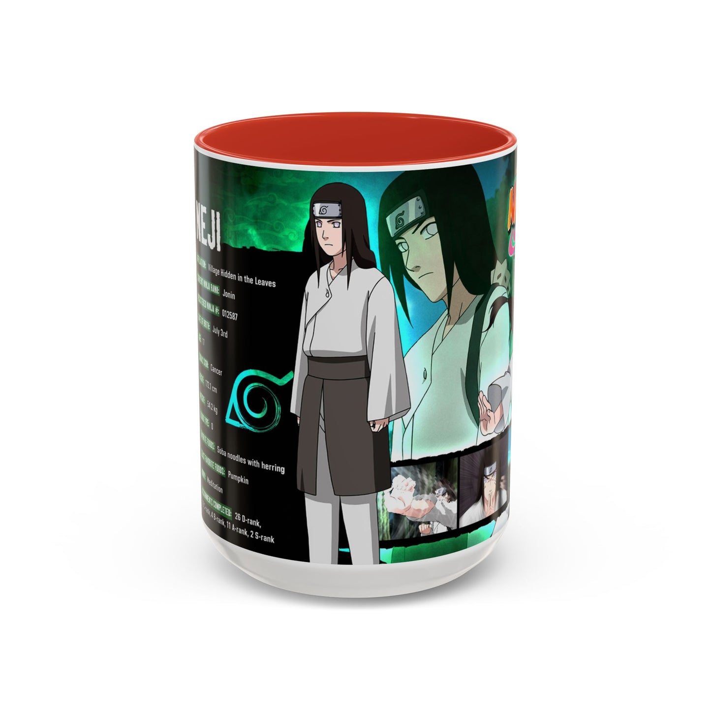 Naruto Shippuden Neji Accent Coffee Mug | Coffee Mug (11/15oz)