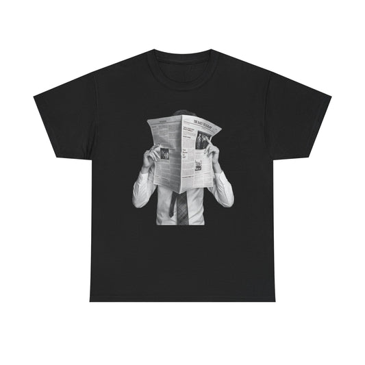 BTS  Reading Newspaper T-Shirt | Vintage Illustration, Retro Newsprint Tee