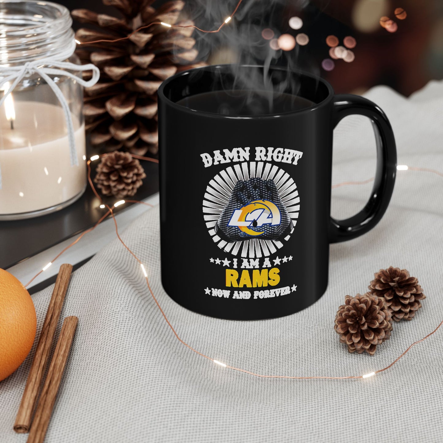 Custom Rams Football Fan Mug