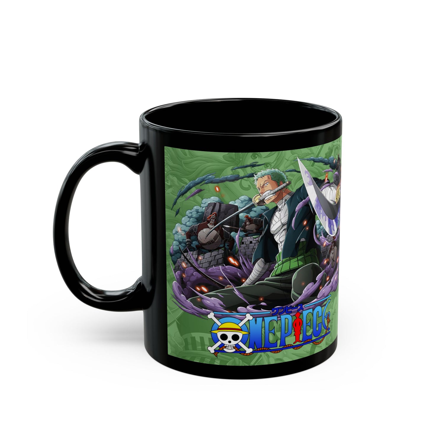 One Piece Black Mug  Anime Pirate Crew Logo Coffee Cup 11oz