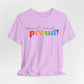 loud and proud! rainbow text Tee | LGBTQ pride T-shirt