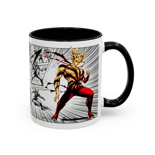 Garou Mug |One Punch Man Inspired Collage Accent Mug (11/15 oz)