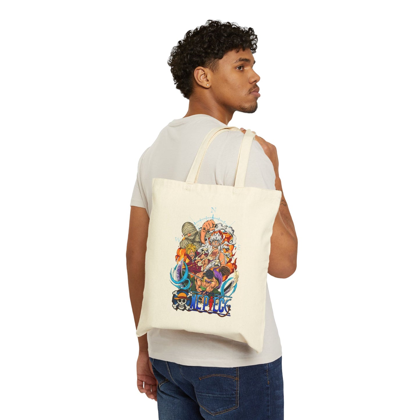 Straw Hat Crew Cotton Canvas | One Piece Anime Tote Bag
