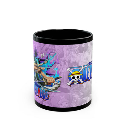 One Piece Anime Logo Black Mug Pirate Crew Coffee Cup