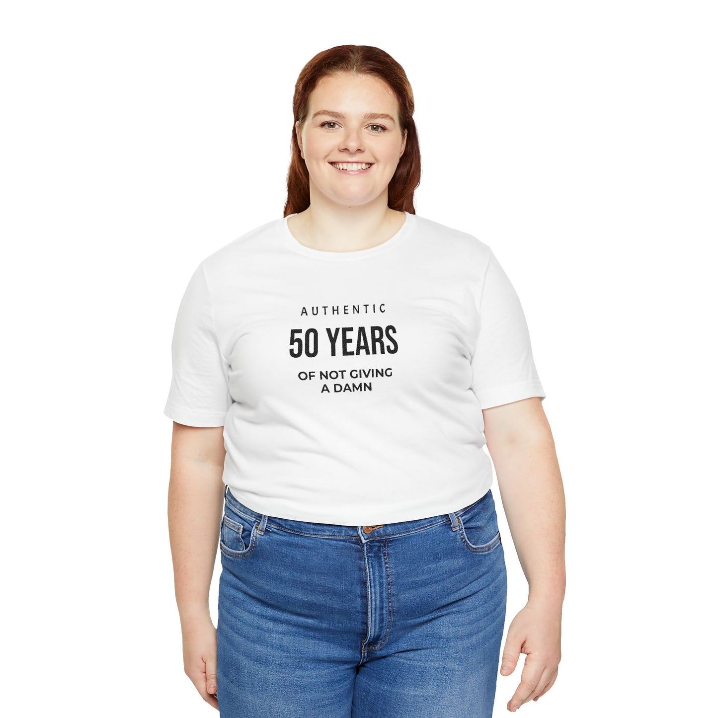 Customized Authentic 50 Years Of Not Giving A Damn T-Shirt | 50th Birthday Tee