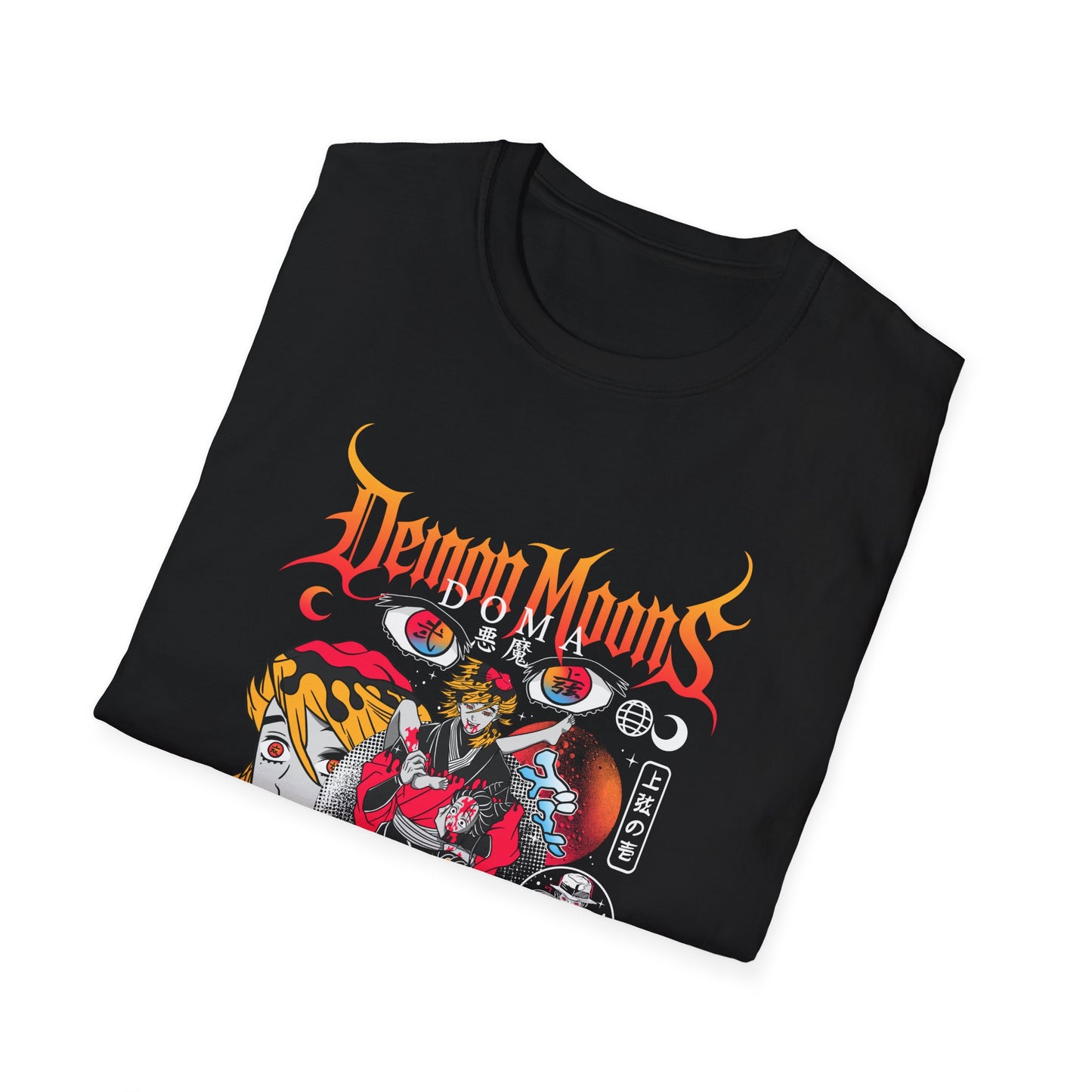 Demon Moons Graphic T-Shirt — Anime Retro Horror Band Tee