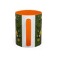 Yellow Santa Holiday Mug | Christmas Accent Coffee Mug (11,15oz)